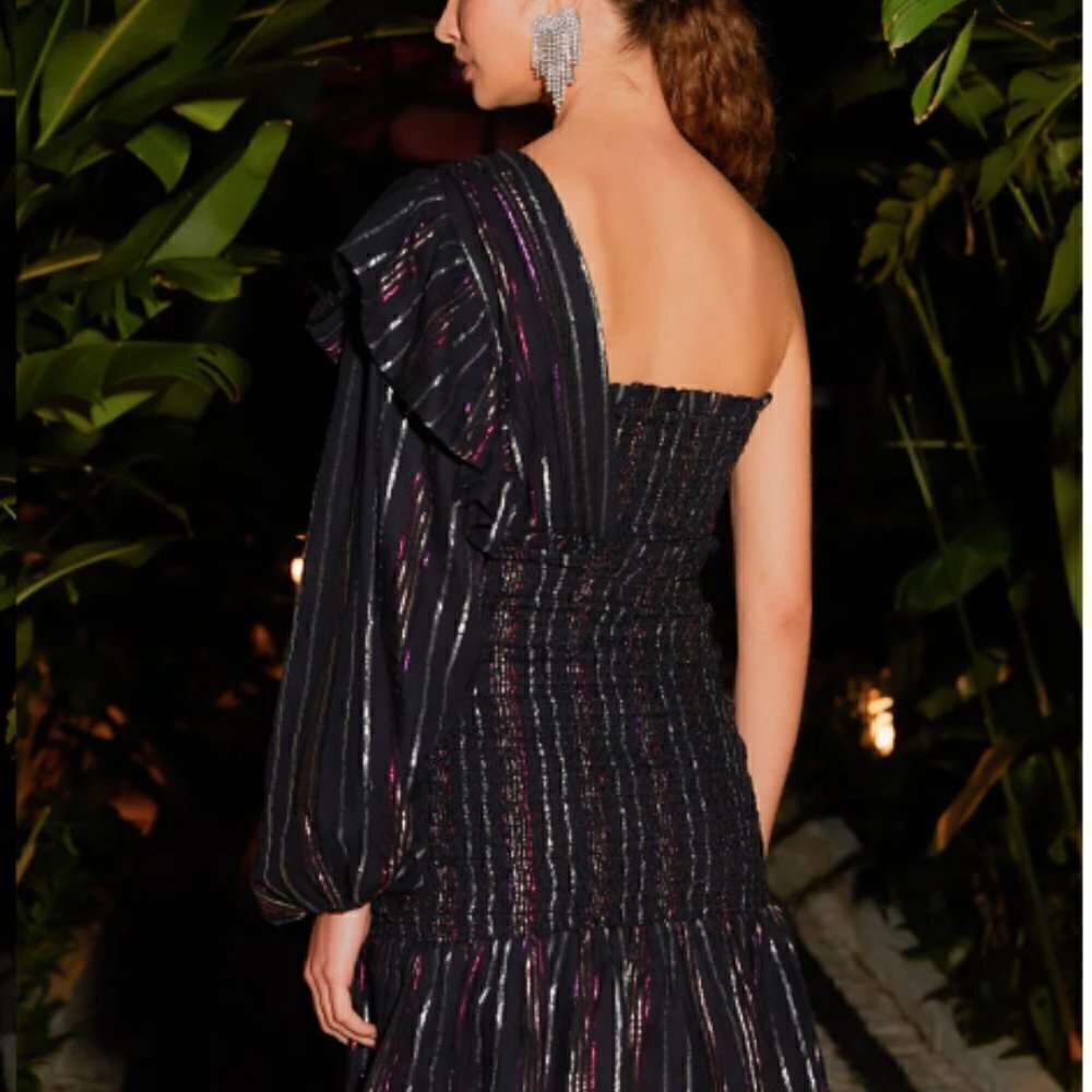 Farm Rio Lurex Stripes Mini Dress - Picture 5 of 5